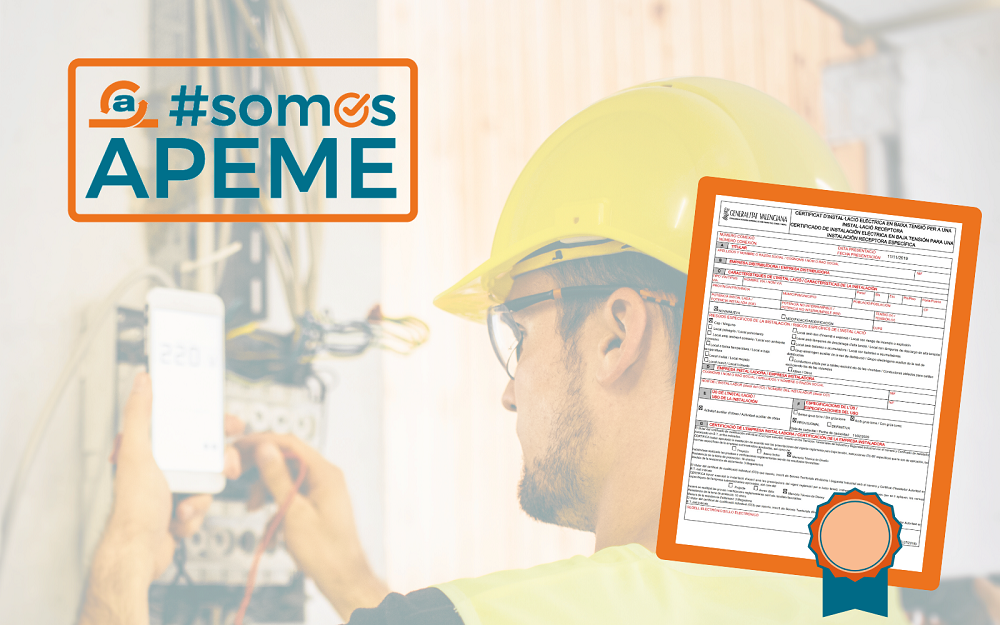 Certificados de Instalaciones de Baja Tensión APEME Certificados de Instalaciones de Baja Tensión APEME