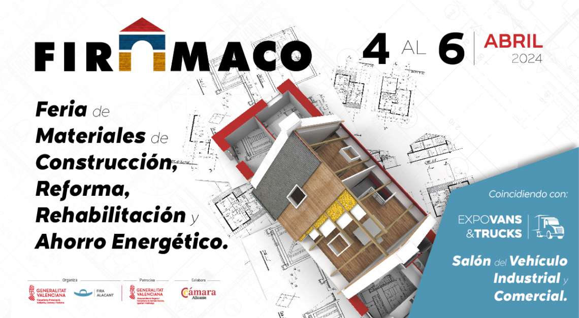 FIRAMACO - (4-6 abril 2024) IFA-Fira Alacant - Feria de Materiales de Construcción, Reforma, Rehabilitación y Ahorro Energético