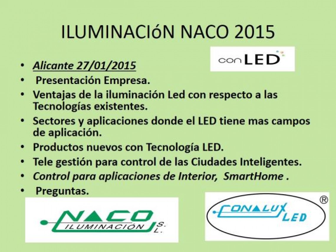 Jornada Iluminación LED Conalux