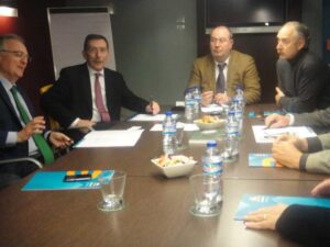 Fotografía reunión con Iberdrola marzo 2013