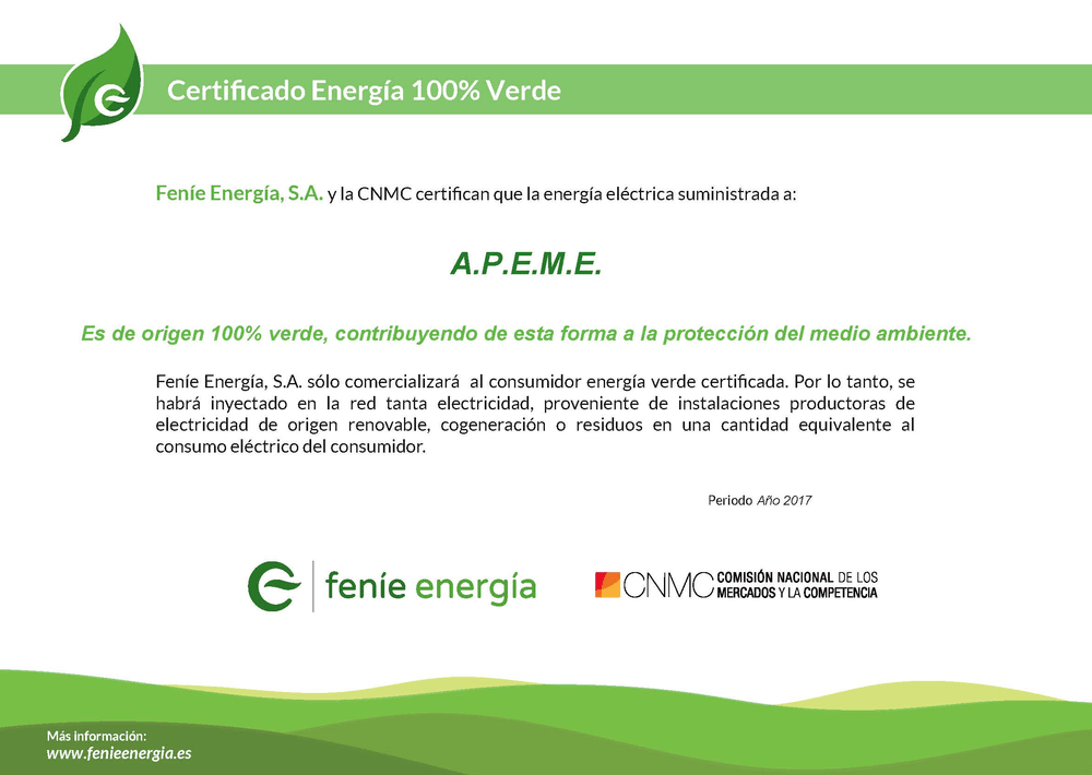 APEME 100% verde