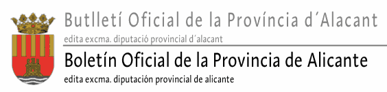 Boletín Oficial de la Provincia de Alicante