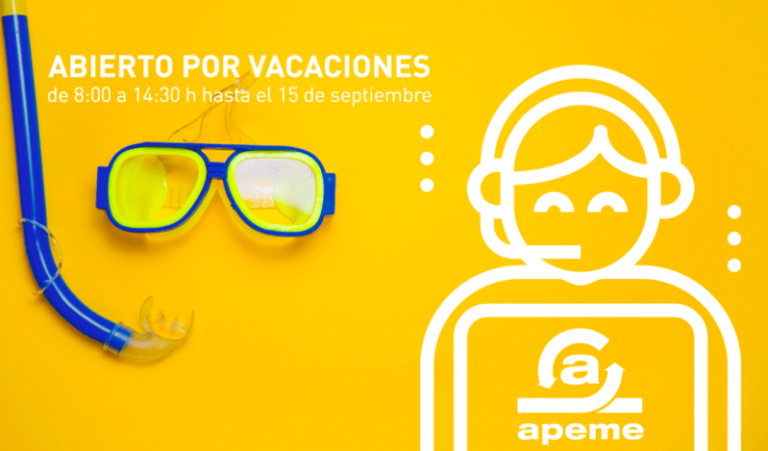 APEME abierto por vacaciones