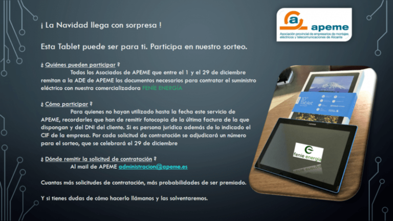 Esta Tablet puede ser para ti. Participa en nuestro sorteo.