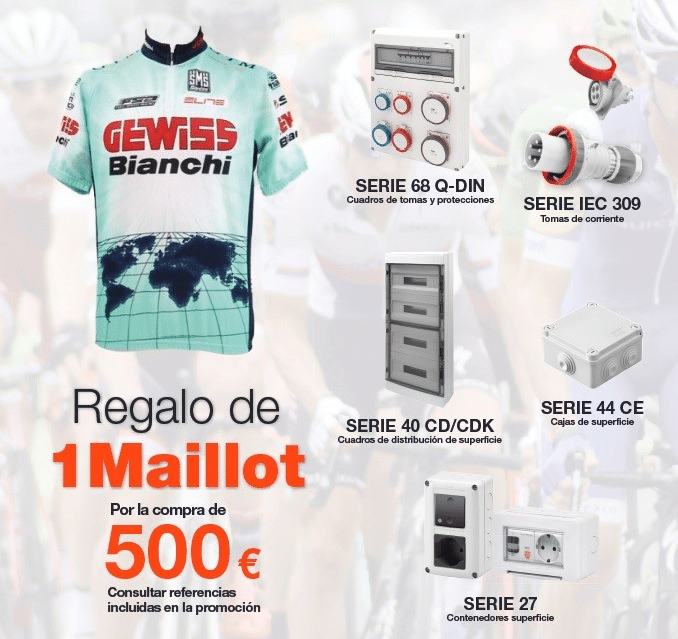 Magnífica promoción Gewiss On Tour ¡Consigue un maillot de regalo!