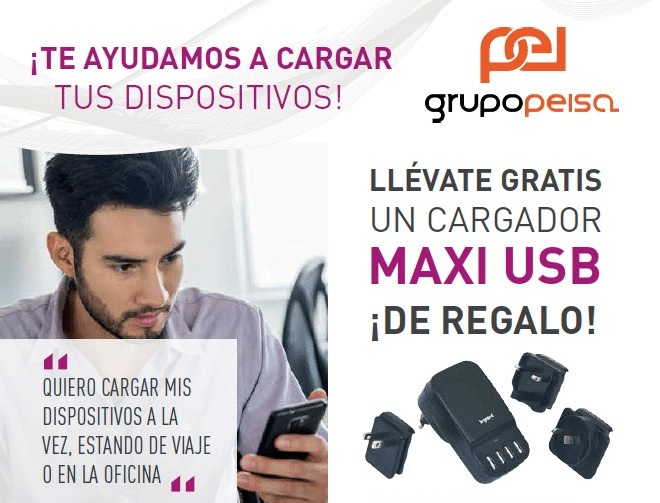 ¡¡Grupo Peisa y Legrand te ayudan a cargar tus dispositivos!!