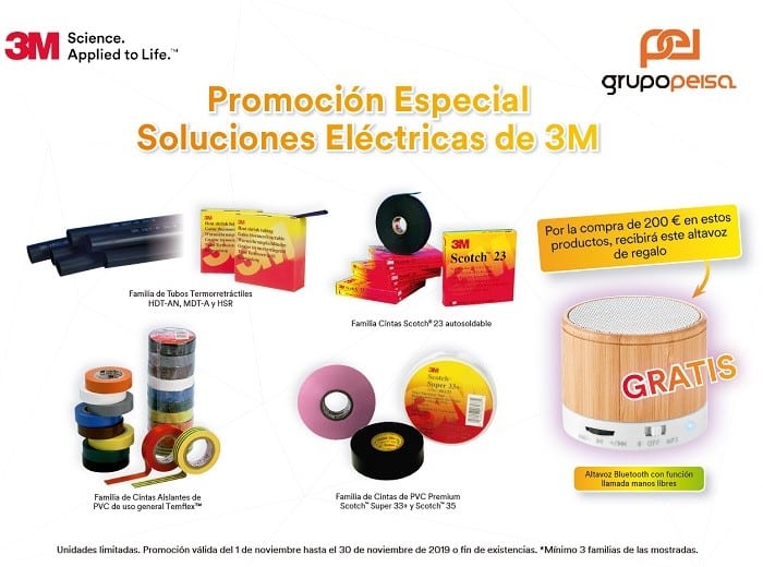 Magnífica promoción especial 3M con Grupo Peisa. ¡Consigue tu regalo!