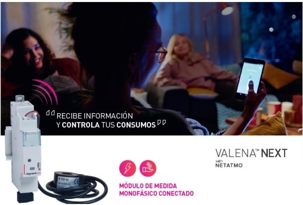 El nuevo módulo de medida conectado de Legrand, permite controlar el consumo del hogar