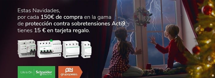Estas Navidades con Grupo Peisa y Schneider consigue tu tarjeta regalo