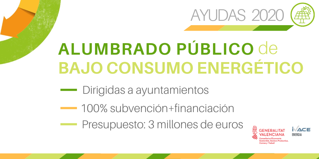 Ayudas para el ahorro y eficiencia energética en alumbrado público exterior