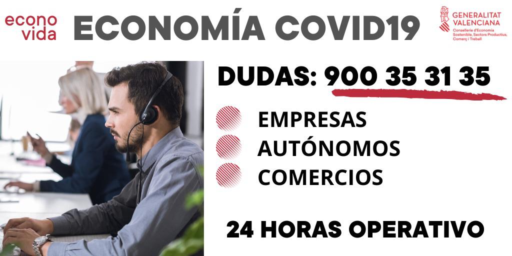 Teléfono asistencia GVA dudas empresariales y laborales