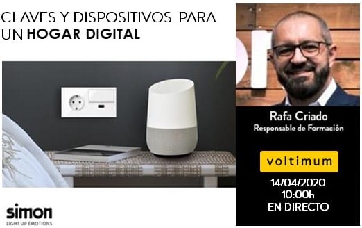 Webinar Simon: Claves y dispositivos para un hogar digital
