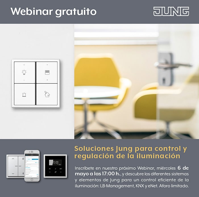 Webinar Soluciones Jung para control y regulación de la iluminación