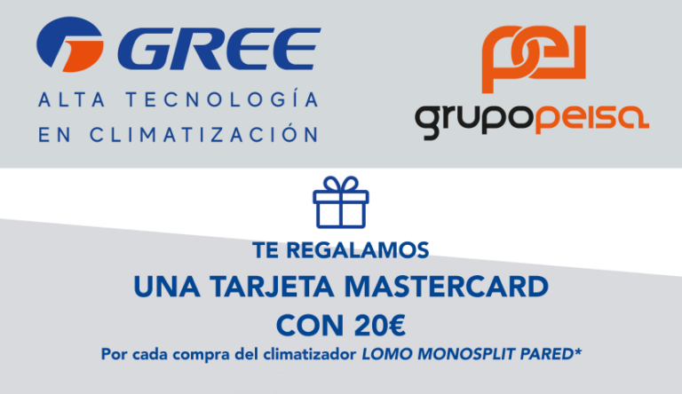 Grupo Peisa: Regalo seguro por compras en climatización Gree