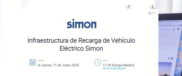 Webinar Simon: Infraestructura recarga Vehículo Eléctrico