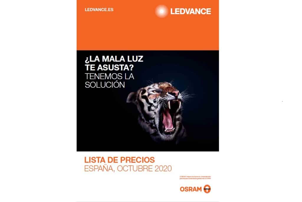 Nueva actualización de la Lista de Precios para el canal profesional de LEDVANCE