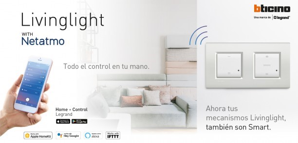 Livinglight with Netatmo: La elegancia y versatilidad conectada