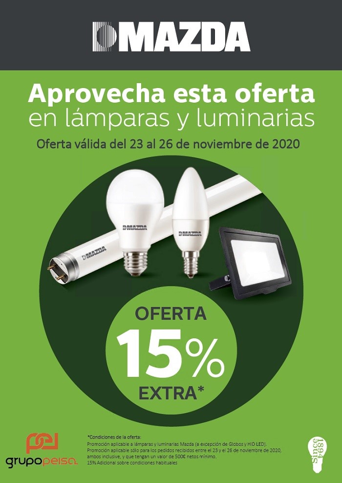 Aprovéchate de un 15% extra de descuento en tus compras de la gama Mazda