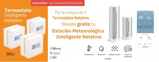 Legrand premia de nuevo al instalador, ahora con una estación meteorológica inteligente Netatmo