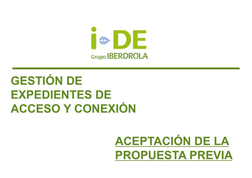 Comunicado i-DE: Aceptación Propuesta Previa en GEA