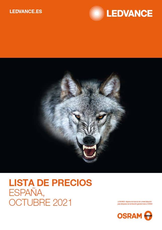 Nueva Lista de Precios de Octubre 2021 para el canal profesional de LEDVANCE