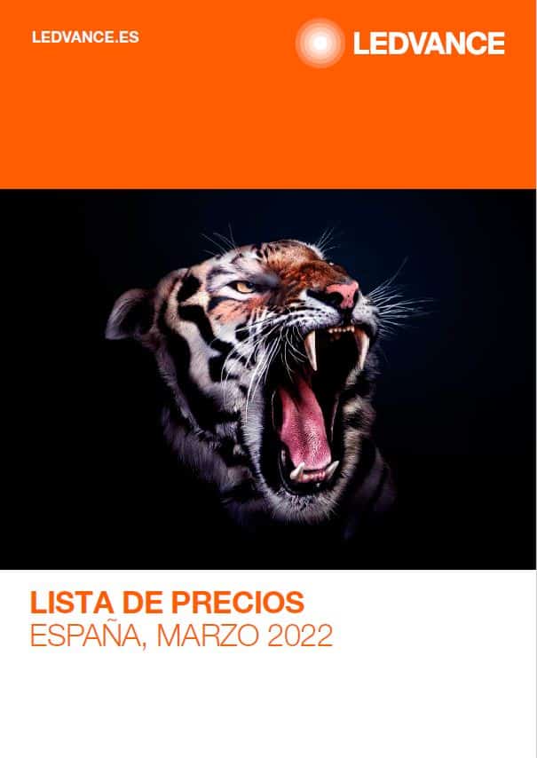 Nueva Lista de Precios de Marzo 2022 para el canal profesional de LEDVANCE