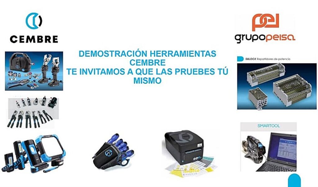 Taller demostración herramientas Cembre, en Peisa Alicante