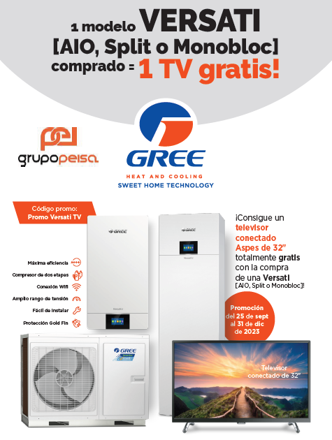 Llévate un TV conectado de 32" con Grupo Peisa y Gree