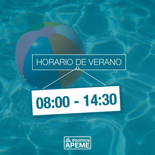 Horario verano APEME