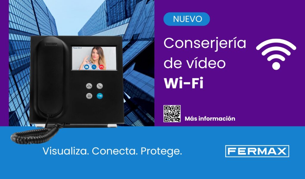 Fermax presenta su nueva conserjería de vídeo DUOX PLUS, con conectividad Wi-Fi para desviar la llamada al móvil