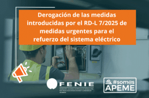 Derogación de las medidas introducidas por el RD-L 7_2025 de medidas urgentes para el refuerzo del sistema electrico