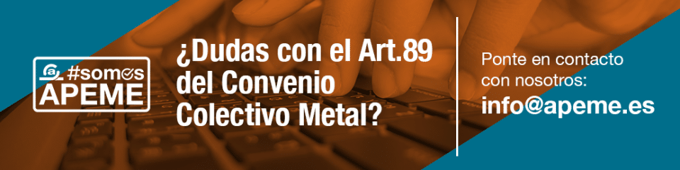 Art. 89 Convenio Colectivo Metal