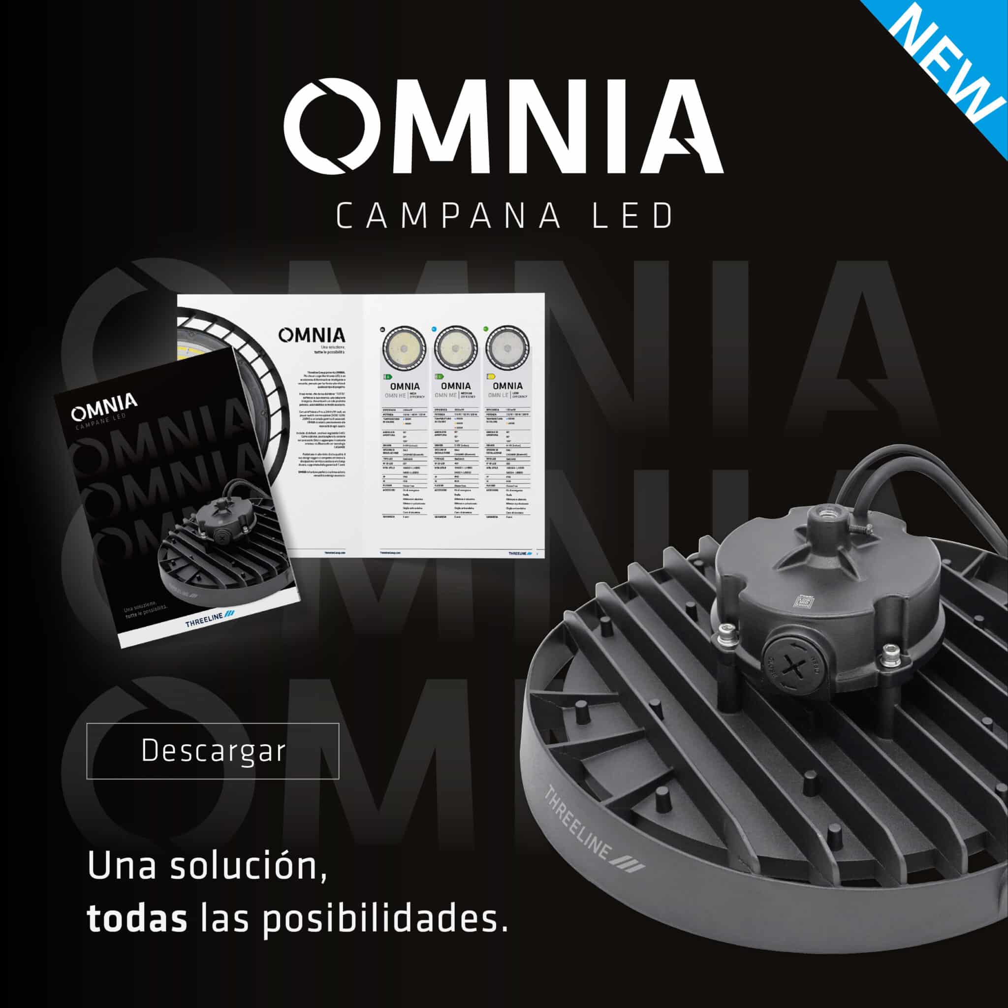 Nuevo lanzamiento: OMNIA Campana LED multipotencia