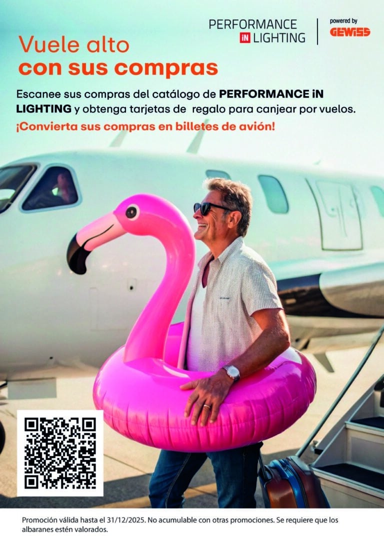 Vuele alto con sus compras iluminación Gewiss