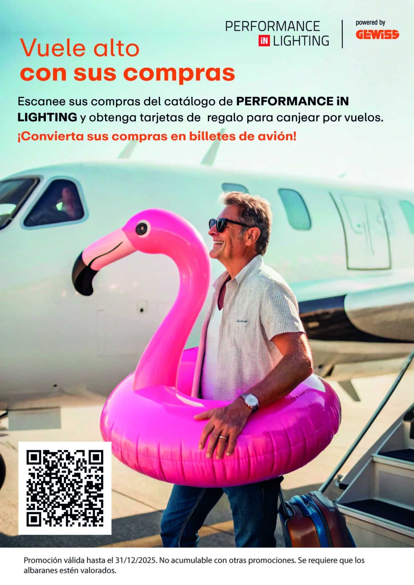 Vuele alto con sus compras iluminación Gewiss