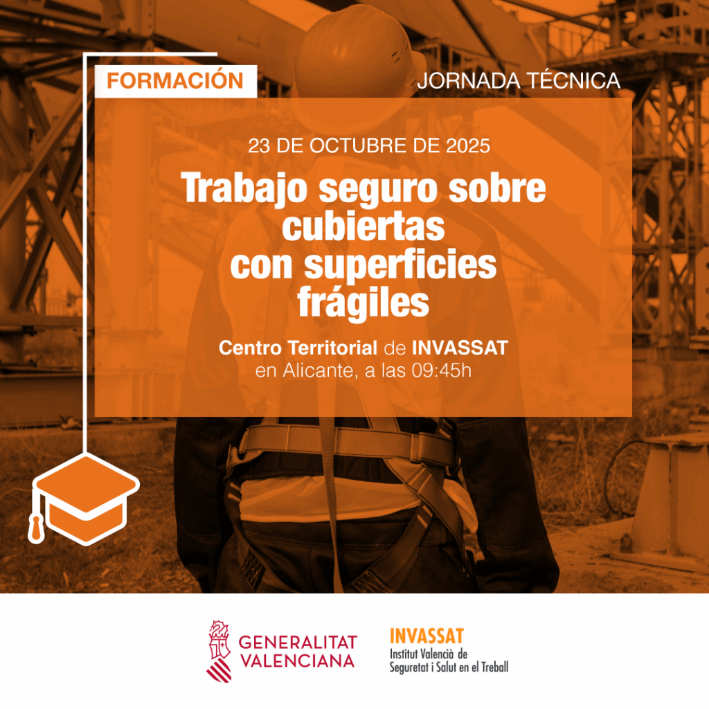 Trabajo seguro sobre cubiertas con superficies frágiles