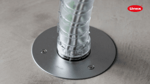 Caja de suelo 52 Unex: la solución para integrar cableado en espacios diáfanos