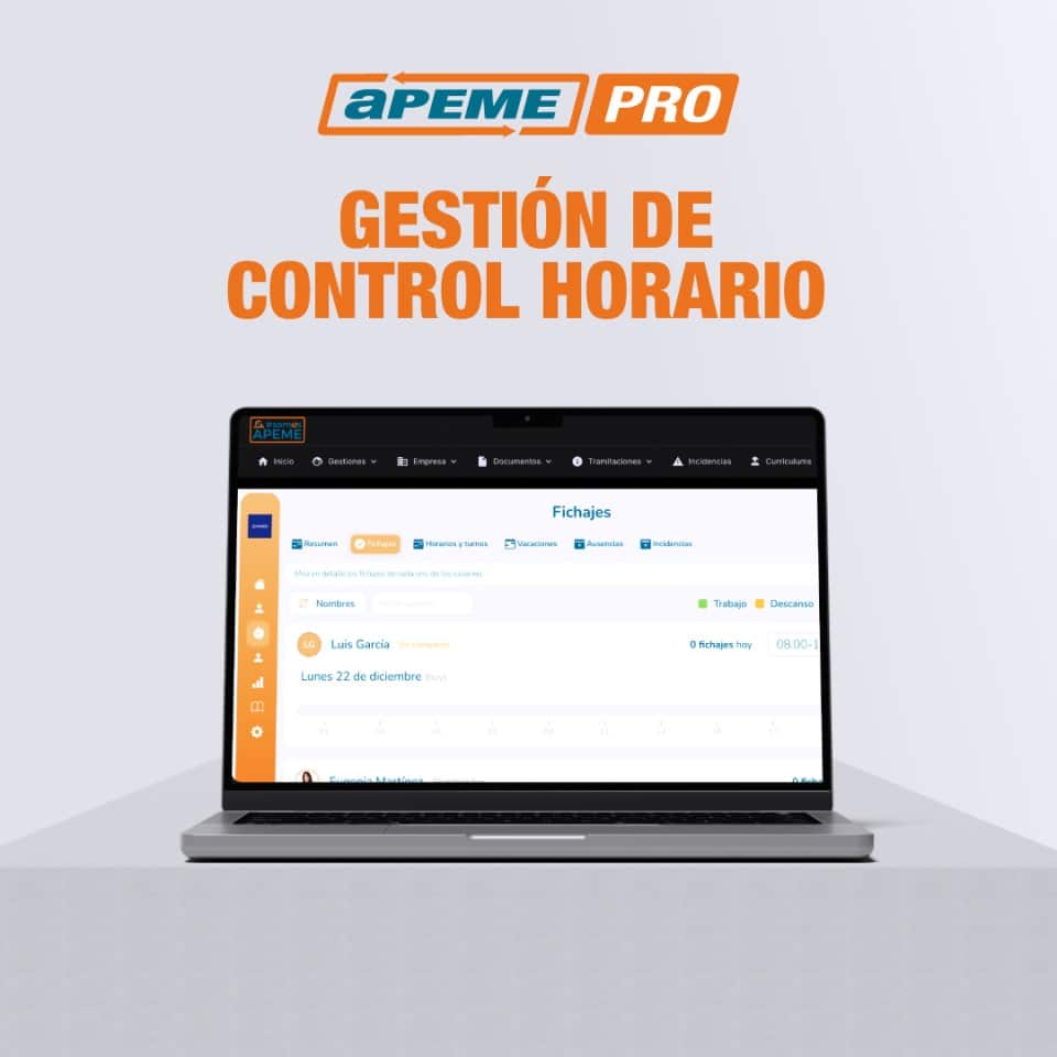 Servicio de Control horario en nuestra plataforma