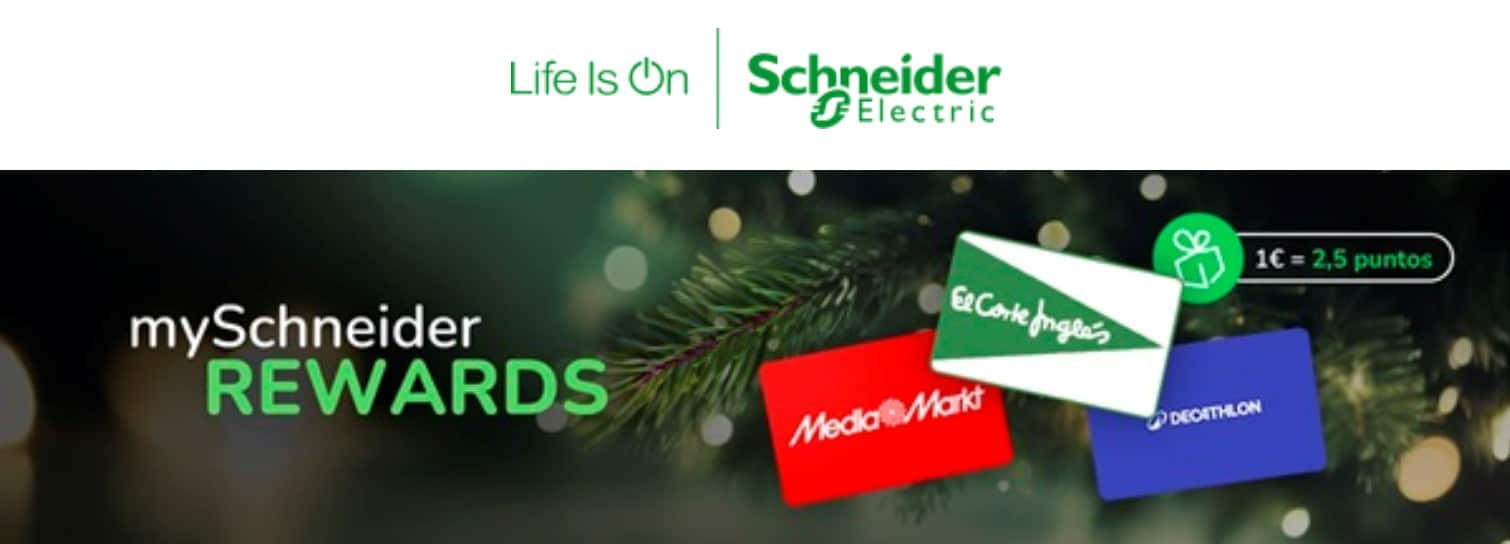 Estas Navidades: multiplica tus puntos con mySchneider REWARDS