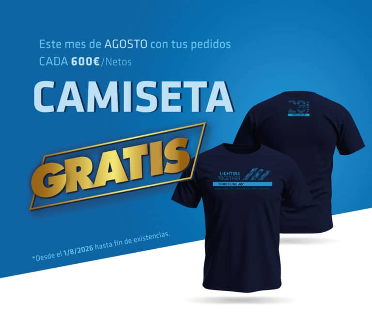 ¡Nueva promoción! consigue camisetas THREELINE con tus pedidos