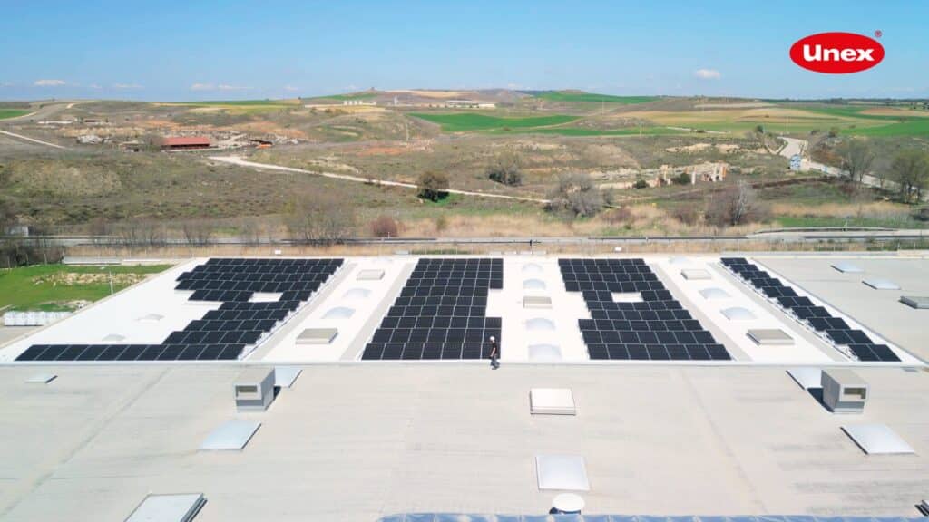 Unex aporta su especialización a una nueva instalación fotovoltaica industrial
