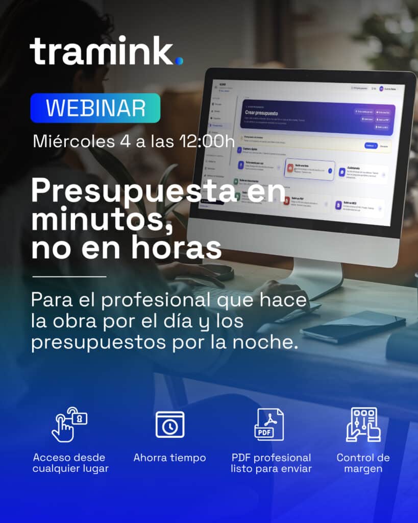 Webinar: Presupuesta en minutos, no en horas